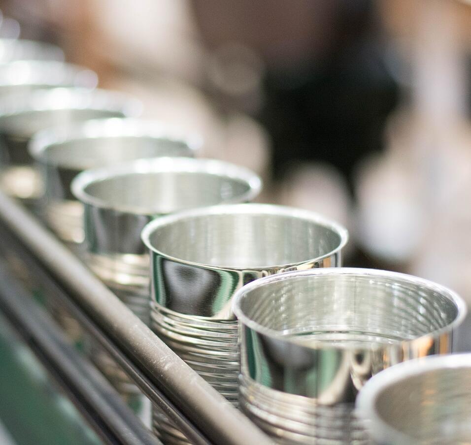 Cylindrical can production line illustration